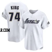 Bryan King Youth Houston Astros White Limited Throwback Cooperstown Collection Jersey