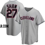 Bryan Shaw Men's Cleveland Guardians Gray Replica Road Jersey