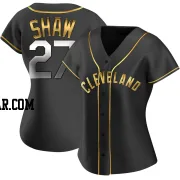 Bryan Shaw Women's Cleveland Guardians Black Golden Replica Alternate Jersey