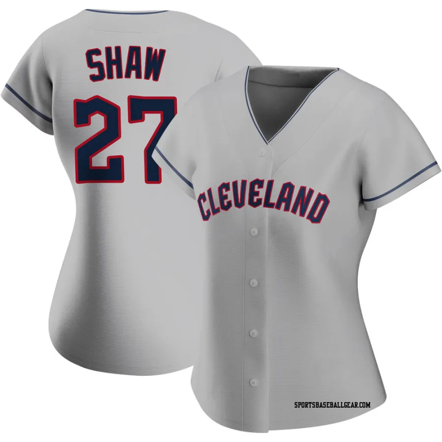 Bryan Shaw Women's Cleveland Guardians Gray Replica Road Jersey