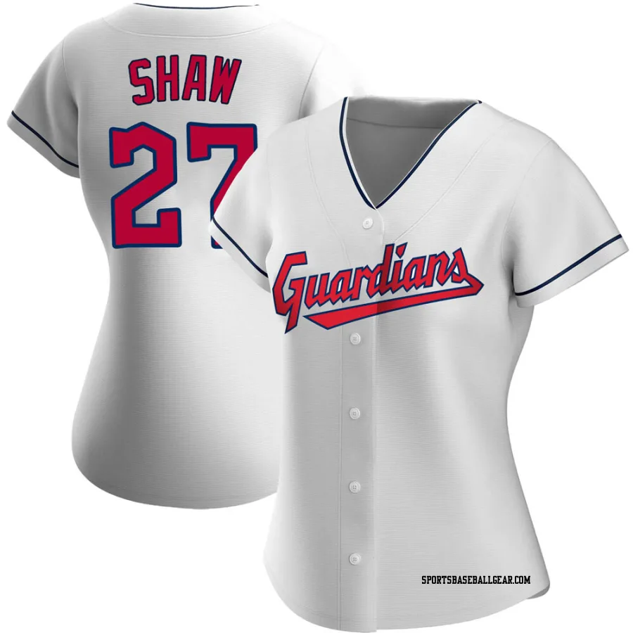 Bryan Shaw Women's Cleveland Guardians White Authentic Home Jersey