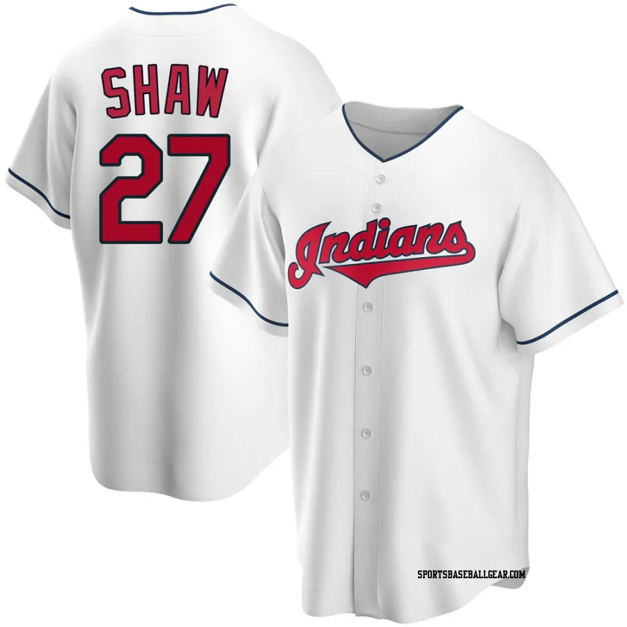 Bryan Shaw Youth Cleveland Guardians White Replica Home Jersey
