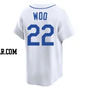 Bryan Woo Men's Seattle Mariners White Limited Throwback Cooperstown Collection Jersey