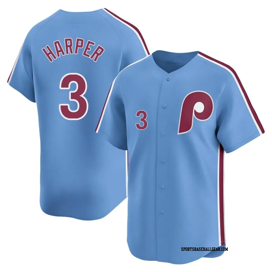 Bryce Harper Men's Philadelphia Phillies Light Blue Limited Alternate Jersey