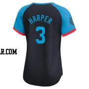 Bryce Harper Women's Philadelphia Phillies Navy Limited National League 2024 All-Star Game Jersey