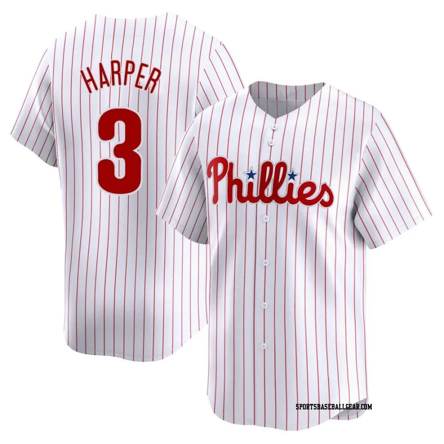 Bryce Harper Youth Philadelphia Phillies White Limited Home Jersey