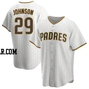 Bryce Johnson Youth San Diego Padres White/Brown Replica Home Jersey