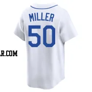 Bryce Miller Men's Seattle Mariners White Limited Throwback Cooperstown Collection Jersey