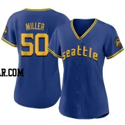 Bryce Miller Women's Seattle Mariners Royal Authentic 2023 City Connect Jersey