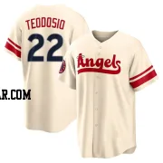 Bryce Teodosio Youth Los Angeles Angels Cream Replica 2022 City Connect Jersey