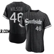 Bryse Wilson Men's Chicago White Sox Black Authentic 2021 City Connect Jersey