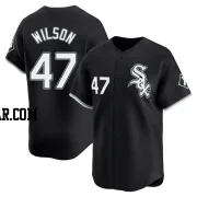 Bryse Wilson Men's Chicago White Sox Black Limited Alternate Jersey