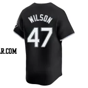 Bryse Wilson Men's Chicago White Sox Black Limited Alternate Jersey