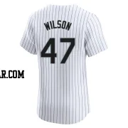 Bryse Wilson Men's Chicago White Sox White Elite Home Jersey