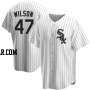 Bryse Wilson Men's Chicago White Sox White Replica Home Jersey