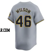 Bryse Wilson Men's Milwaukee Brewers Gray Limited Away Jersey