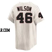 Bryse Wilson Youth Chicago White Sox Cream Limited Throwback Cooperstown Jersey