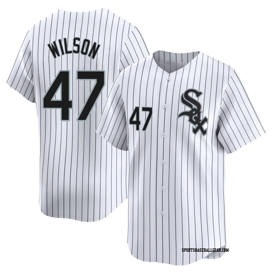 Bryse Wilson Youth Chicago White Sox White Limited Home Jersey