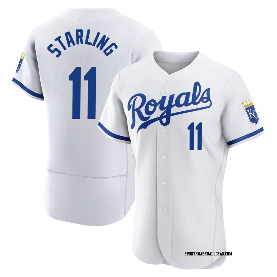 Bubba Starling Men's Kansas City Royals White Authentic 2022 Home Jersey