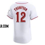 Bubba Thompson Men's Cincinnati Reds White Elite Home Jersey