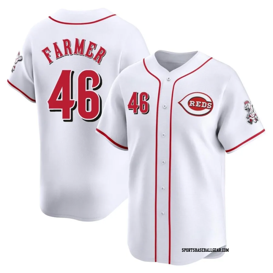 Buck Farmer Men's Cincinnati Reds White Limited Home Jersey