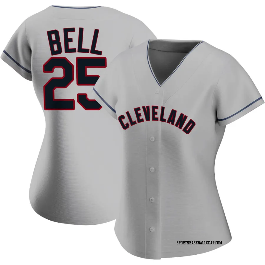 Buddy Bell Women's Cleveland Guardians Gray Authentic Road Jersey