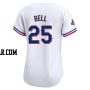Buddy Bell Women's Texas Rangers Gold Limited White 2024 Collection Jersey