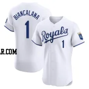 Buddy Biancalana Men's Kansas City Royals White Elite Home Jersey