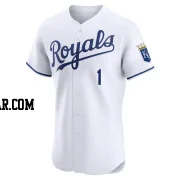 Buddy Biancalana Men's Kansas City Royals White Elite Home Jersey