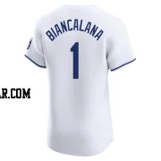 Buddy Biancalana Men's Kansas City Royals White Elite Home Jersey
