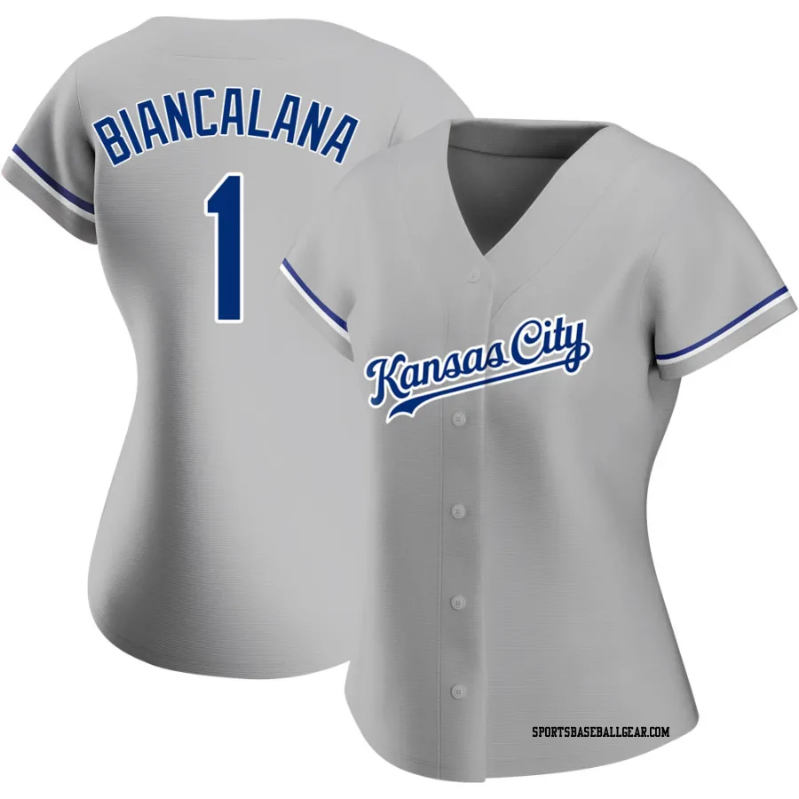Buddy Biancalana Women's Kansas City Royals Gray Authentic Road Jersey