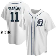 Buddy Kennedy Men's Detroit Tigers White Replica Home Jersey