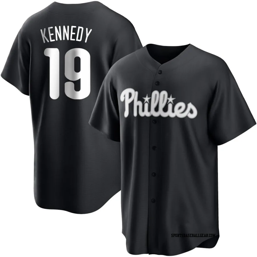 Buddy Kennedy Youth Philadelphia Phillies Black/White Replica Jersey