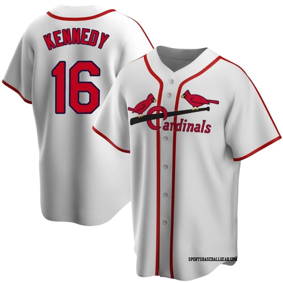 Buddy Kennedy Youth St. Louis Cardinals White Home Cooperstown Collection Jersey