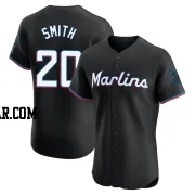 Burch Smith Men's Miami Marlins Black Elite Alternate Vapor Premier Jersey