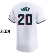 Burch Smith Men's Miami Marlins White Elite Home Jersey