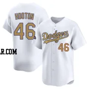 Burt Hooton Men's Los Angeles Dodgers Gold Limited White 2025 Collection Jersey