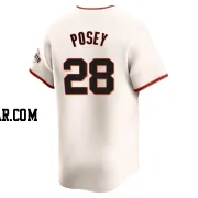 Buster Posey Men's San Francisco Giants Cream Elite Home Jersey
