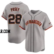Buster Posey Men's San Francisco Giants Gray Limited Away Jersey