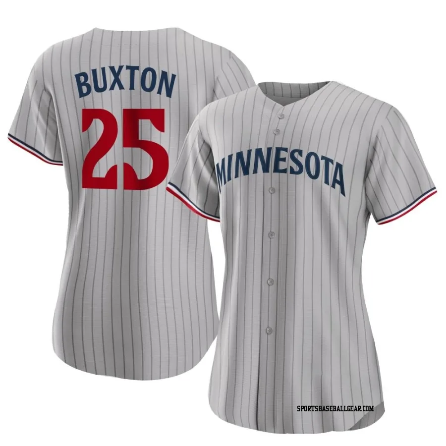 Byron Buxton Women's Minnesota Twins Gray Replica Road Jersey
