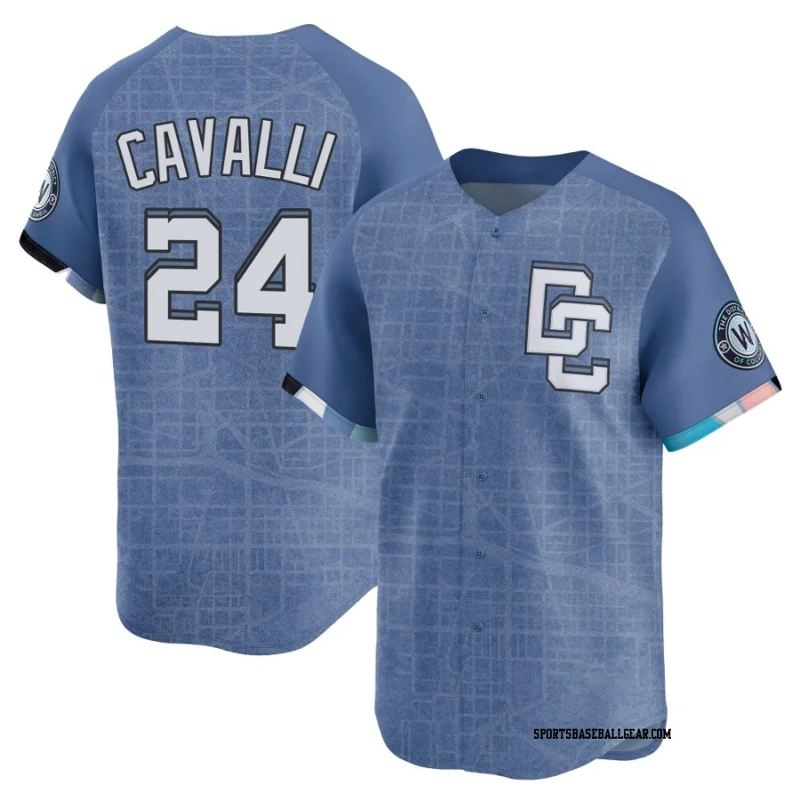Cade Cavalli Men's Washington Nationals Blue Limited 2025 City Connect Jersey