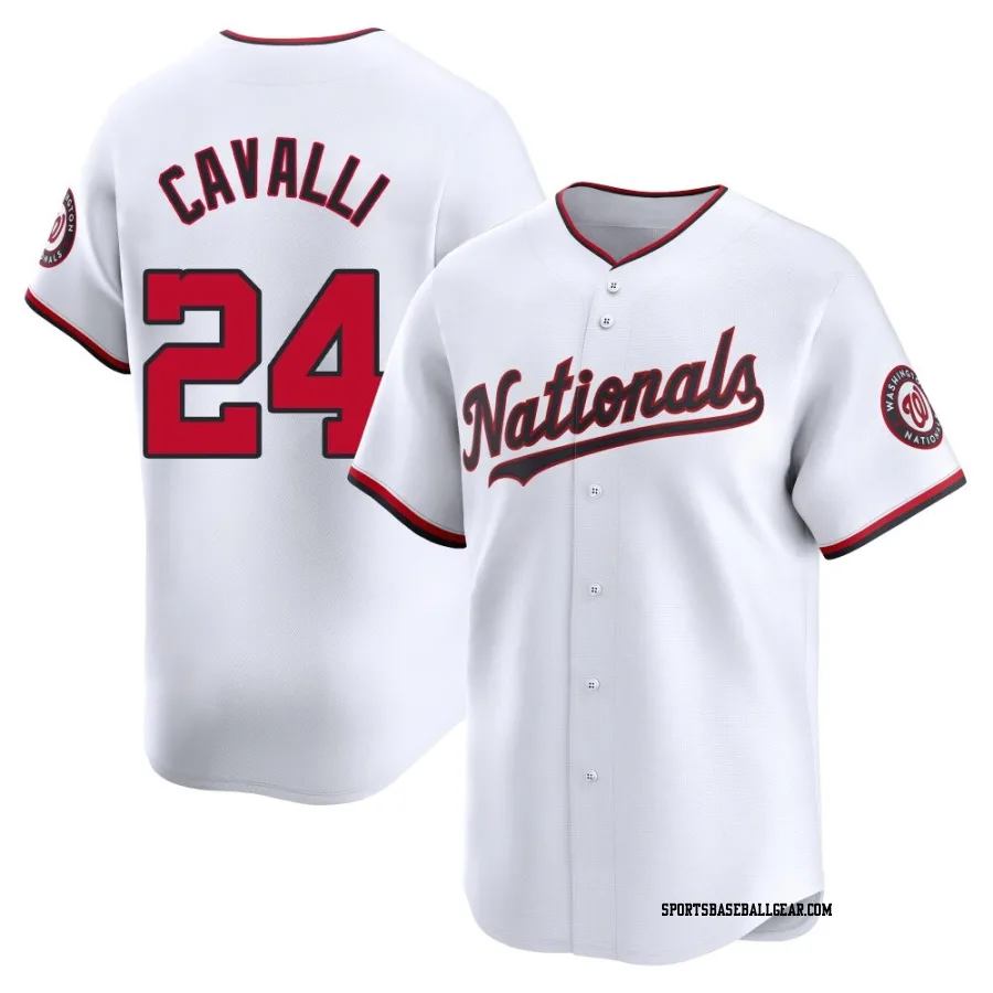 Cade Cavalli Men's Washington Nationals White Limited Home Jersey