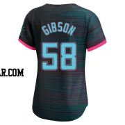 Cade Gibson Women's Miami Marlins Black Limited 2025 City Connect Jersey