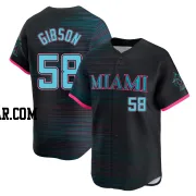 Cade Gibson Youth Miami Marlins Black Limited 2025 City Connect Jersey
