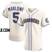 Cade Marlowe Men's Seattle Mariners Cream Elite Alternate Jersey