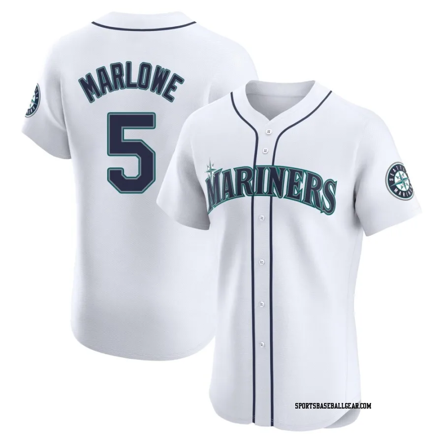 Cade Marlowe Men's Seattle Mariners White Elite Home Jersey
