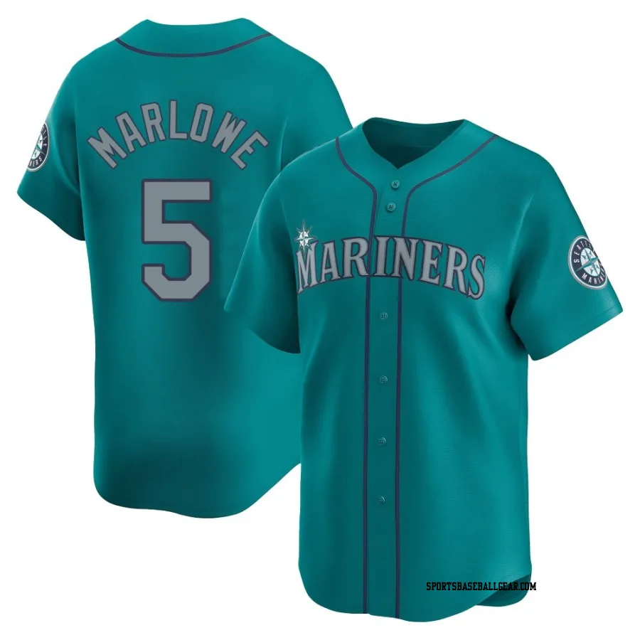 Cade Marlowe Youth Seattle Mariners Aqua Limited Alternate Jersey