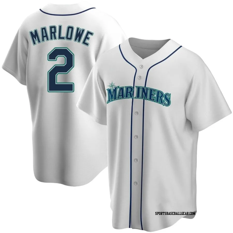 Cade Marlowe Youth Seattle Mariners White Replica Home Jersey