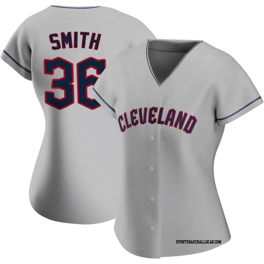 Cade Smith Women's Cleveland Guardians Gray Replica Road Jersey