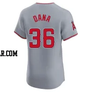 Caden Dana Men's Los Angeles Angels Gray Elite Road Jersey